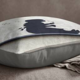 Banksy Bubble Girl 40cm Soft Knit Scatter Cushion Sofa Bedroom Office - thumbnail 2