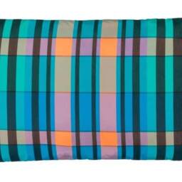 Designers Guild Fabric Banarsi Silk Cobalt Bolster Cover Plain Reverse 60x30cm /24x12 - thumbnail 3