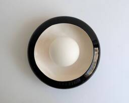 Handmade Ceramic Wall Lamp Black & White Bedside Sconce