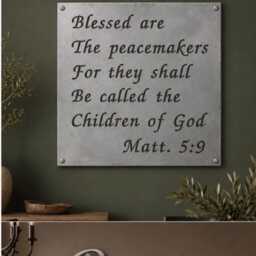 Bible Words He Makes All Things Beautiful Metal Wall Art Christian Home Faith Display Inspirational Mottos Scripture Verse Religious Gift - thumbnail 4