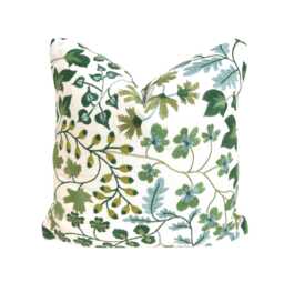 Harlequin - Onni First Light/Clover Floral Embroidery100% Cotton Designer Cushion Cover Luxury Throw Pillow Handmade Home Decor - thumbnail 1