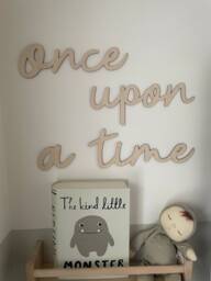 Once Upon A Time Wooden Wall Sign, Nursery Decor - thumbnail 1