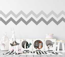 Sale Chevron Pattern, Wall Decal, Kids Room, Nursery Office Decor - thumbnail 1