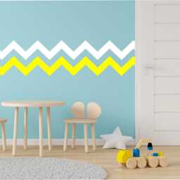 Sale Chevron Pattern, Wall Decal, Kids Room, Nursery Office Decor - thumbnail 2