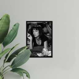 Vintage Pulp Fiction Uma Thurman Print, Hollywood Film Actor Poster, Fine Art Photography Wall Art, Museum Quality, Black & White Print - thumbnail 3