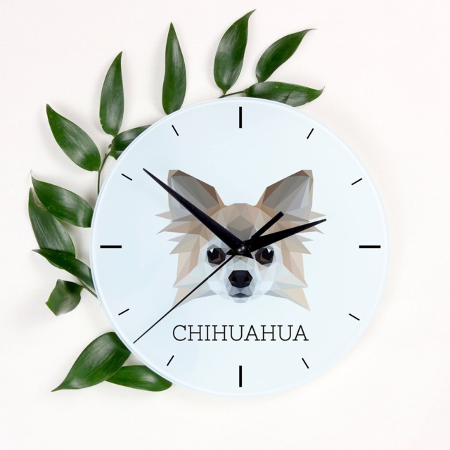 A Clock With A Chihuahua Dog. New Collection The Geometric Dog - image 1