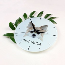 A Clock With A Chihuahua Dog. New Collection The Geometric Dog - thumbnail 2