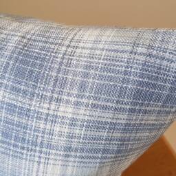 Laura Ashley Blue Williams Check Cushion Handmade 16 - thumbnail 2