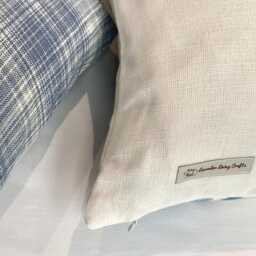 Laura Ashley Blue Williams Check Cushion Handmade 16 - thumbnail 4