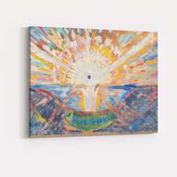 Colourful Abstract Sunrise Seascape Expressionist Painting Canvas Wall Art Print Decor Picture Ready To Hang - thumbnail 4