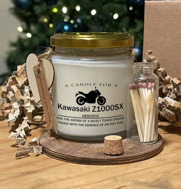 Kawasaki Z1000Sx Obsessive Soy Candle & Matches Gift - image 1