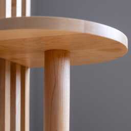 Handcrafted Japandi Side Table Sugar Maple Two-Tier Nightstand - thumbnail 3