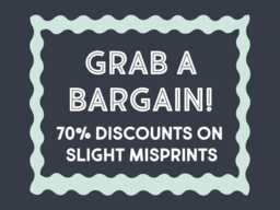 Huge Saving On Discounted Prints, Discount Slogan Posters, Lyric Seconds Sale, Clearance Music Prints - thumbnail 1