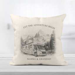 Personalised Motorhome Cushion - Adventure Gift For Couples - thumbnail 2