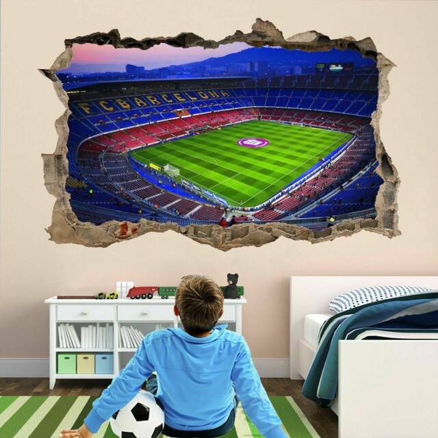 Barcelona Nou Camp Barca Football Stadium Wall Decal Sticker Mural Print Art Kids Bedroom Nursery Decor - image 1