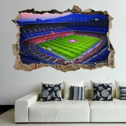 Barcelona Nou Camp Barca Football Stadium Wall Decal Sticker Mural Print Art Kids Bedroom Nursery Decor - thumbnail 3