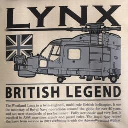 Agustawestland British Army Royal Navy Lynx Military Helicopter Cushion & Inner - thumbnail 2