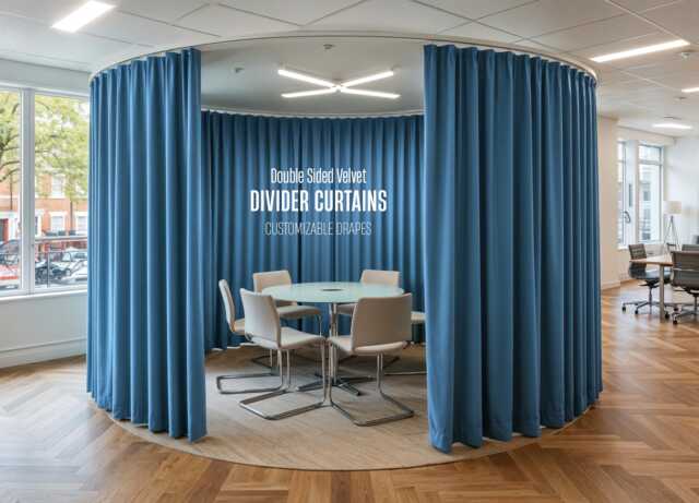 Divider Curtains For Shared Rooms, Double Sided Velvet Curtain Panels, Room Curtains, Privacy Panels - image 1