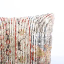 Handwoven Kilim Lumbar Pillow Cover Vintage Turkish Rug, 12x20 - thumbnail 3