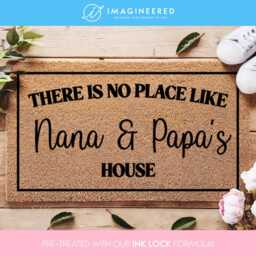 Grandma & Grandpa Welcome Mat - Grandparents Doormat Gift For Nana Papa Custom Housewarming - thumbnail 1