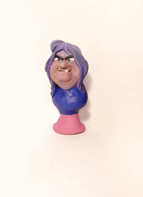 The Sword in The Stone - Madam Mim. Handmade Polymer Clay Action Figure. Unique Collectible - image 1