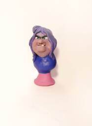 The Sword in The Stone - Madam Mim. Handmade Polymer Clay Action Figure. Unique Collectible