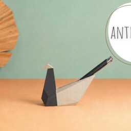 Handmade Wooden Pen & Brush Holder - Office Accessories, Ideal Gift, Desk Decor, Organizer, Original Craftsmanship - thumbnail 3