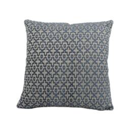 Clarke & - Mansour Indigo Chenille Cushion Cover Handmade Throw Pillow Designer Home D??cor - thumbnail 2