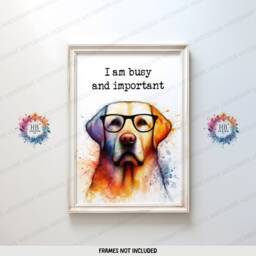 Funny Dog Office Prints - Set Of 3 Posters - Dogs Quotes Decor Work From Home Wall Art Wfh Gifts Coworker Workplace Pictures - thumbnail 3