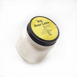 Big Bear California Soy Wax Candle, Hand Poured Lemon Cake Scented, Artisan Home Decor, Farmhouse Candle - thumbnail 2