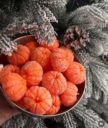Christmas Candle Gift Set Of 3, Tangerine Shaped Candle, Festive Candle Gift, Winter Home Decor, Christmas Aesthetic Gift, Thank You Vigan - thumbnail 1