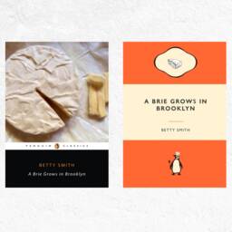 A Brie Grows in Brooklyn Poster Cheese Pun Literary Book Cover - thumbnail 1