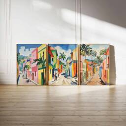 Set Of 3 Trinidad & Tobago Travel Posters, Vintage Caribbean Print, Tropical Trinidadian Wall Art, Islands - thumbnail 2