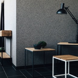 Set Of 3 Cube Side Tables, Wood & Metal, Minimalist Furniture - thumbnail 4