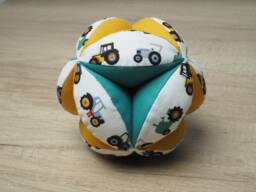 Montessori Puzzle Ball With Cars, Handmade Baby Toy