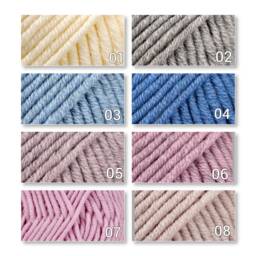 Handmade Merino Baby Blanket Knit Off White Blanket - 25x30 - thumbnail 4