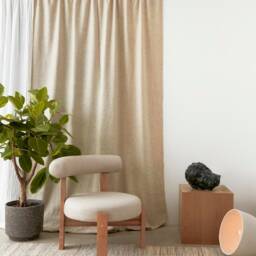 Single Leather Curtain Pole 0-720cm/0-283.5 - thumbnail 2