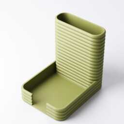 Textured Desk Organiser - Pen Pot & Sticky Note Holder - thumbnail 3