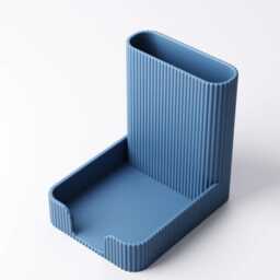 Textured Desk Organiser - Pen Pot & Sticky Note Holder - thumbnail 3