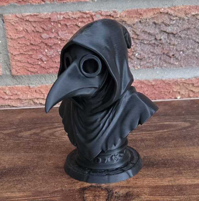 Plague Doctor Bust Figurine Ornament - image 1