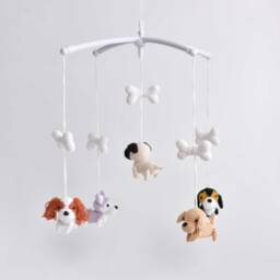 Crochet Dogs Baby Crib Mobile Amigurumi Nursery Decor - thumbnail 3