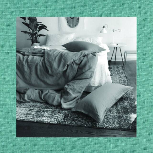 Teal Linen Duvet Cover - 100% Flax Bedding Made To Order in The Usa - image 1