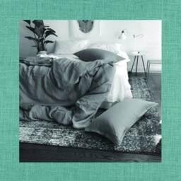 Teal Linen Duvet Cover - 100% Flax Bedding Made To Order in The Usa