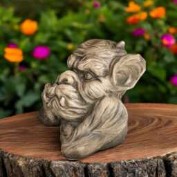 Concrete Gargoyle Statue Stone Mythical Creature Figurine Cement Troll Sculpture Fantasy Garden Ornament Gothic Decor Gift Lawn Decoration - thumbnail 3
