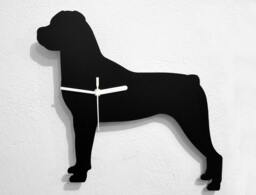Rottweiler Dog - Wall Clock Silhouette