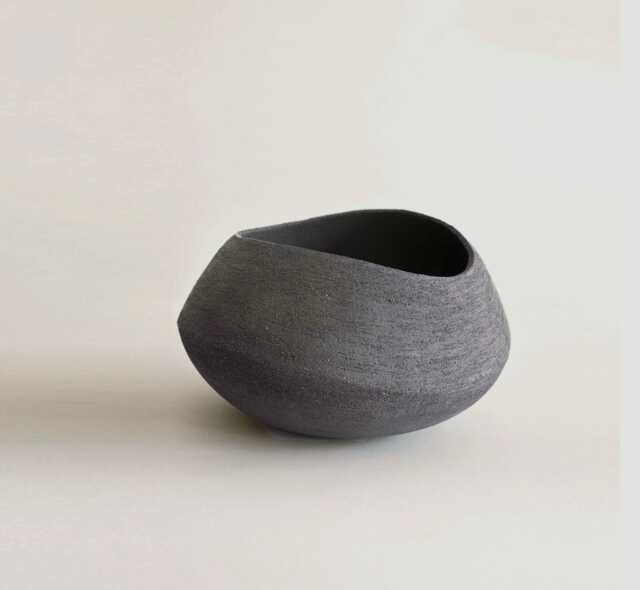 Handmade Black Ceramic Vase Nordic Modern Home Decor - image 1