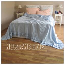 Ruffle Linen Duvet Cover - Linen Bedding- Shabby Chic Bedding Romantic Ruffled, Oversize Duvet Cover King 120x120 120x98-Queen-Nurdanceyiz - thumbnail 3