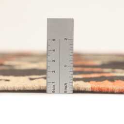 Handmade Wool Kilim Rug Geometric Flatweave Runner - thumbnail 4