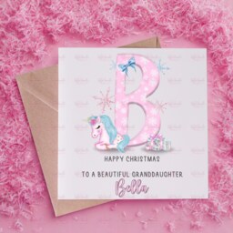 Personalised Kids Christmas Decoration - Granddaughter Gift Custom Bauble For Girls Stocking Filler Eve Box - thumbnail 2