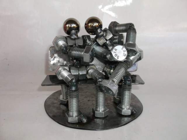 Couple, Relationship, Metal Bolt Figurine, People - image 1